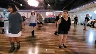 Dancing Imelda's Way Line Dance By Adrian Churm At The Crystal Ballroom On 8 16 24