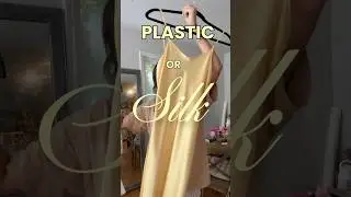 Plastic or silk dress?  This butter yellow silk maxi from Quince is feels so expensive! @onequince