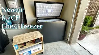 OFF GRID RUNTIME TEST ON NEWAIR NFT070MB00 6.7 CUBIC FOOT CHEST FREEZER!!  SURPRISING RESULTS :)