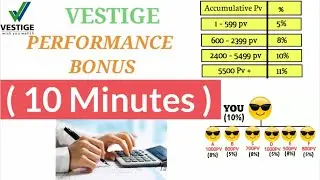 Vestige New Plan Performance Bonus Calculation | Performance Bonus kese nikalte  hain | Vestige |