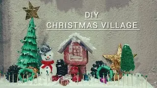 DIY CHRISTMAS VILLAGE | Christmas Village Craft ideas | SIMPLE AND EASY CHRISTMAS VILLAGE |