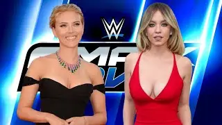 WWE 2K25 GAMEPLAY - SCARLETT JOHANSSON VS SYDNEY SWEENEY @WWEGames 