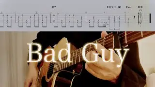 Billie Eilish／Bad Guy (Backing Guitar cover) vocal @mariegakiee