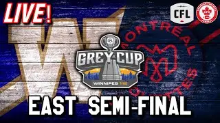 Winnipeg Blue Bombers vs Montreal Alouettes EAST SEMI-FINAL LIVE 11/1/2025