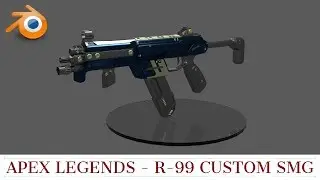 3D Modeling: R-99 SMG (APEX LEGENDS) - Full Video (Timelapse)