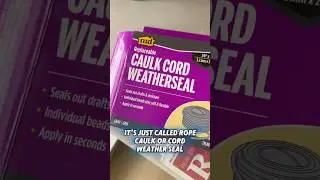 How to Seal Windows Cheaply with Rope Caulk to stop Freezing Air! #diy
