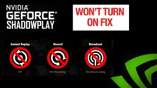 Shadow play won't turn on FIX - 2017