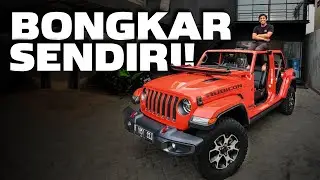 TUTORIAL BONGKAR ATAP DAN PINTU JEEP WRANGLER RUBICON