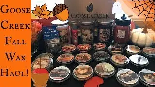 HUGE Fall Goose Creek Candle & Wax Melt HAUL!!!|Autumn 2017🍂