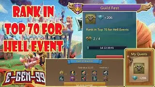 guild fest quest rank in top 70 for hell event top 10
