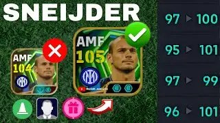 SNEIJDER 105 BEST TRAINING Max Level, Player Progression, Free Big Time eFootball 2025