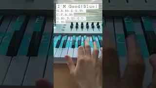 I'M Good (Blue) - David Guetta & Bebe Rexha - Piano Easy Tutorial for beginners #shorts #piano #easy