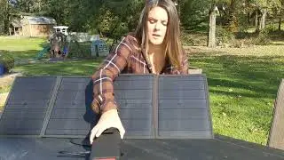 Review of 65W Portable Laptop Charger with AC Outlet, 40W Foldable Solar Panel
