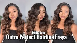 Perfect Human Hair Dupe! | Outre 13x6 Perfect Hairline  Wig Freya | Synthetic HD Lace Wig Review