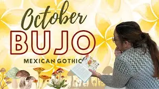 October bullet journal setup - Mexican gothic themed