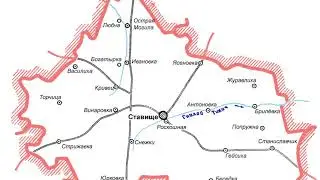 Карта Ставищенский район, Киевская область, Украина