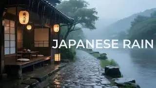 🔴 12 Hours Soothing Night Rain Ambience at a Traditional Japanese Temple for Anxiety Relief & Focus