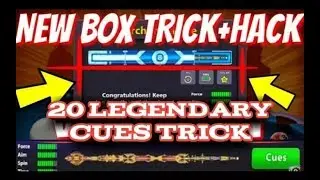 8 Ball Pool Box trick 20 legendary cues  Box trick😍 2018