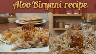 Special shahi Aloo biryani recipe 😋🥇 How to make potato 🥔 biryani at home 🏡