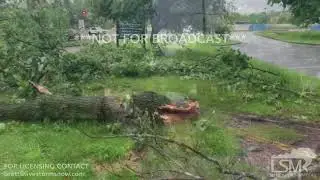 05-29-19 Doylestown PA Aerial of Tornado Warned Cell and damage