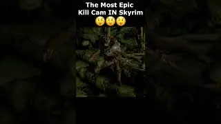 The Most Epic Kill Cam IN Skyrim 😮😮😮 #skyrim #skyrimanniversary #elderscrolls #gaming