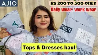 Ajio Tops and Dresses Starting Rs 200 | Ajio Summer Wear haul | Ajio Readymade blouses haul |