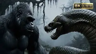 Giant Snake vs King Kong 🐍🦍 | Who Wins? (Cinematic Simulation) | Part 24