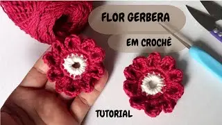 COMO FAZER UMA FLOR GERBERA EM CROCH&Ecirc; | Arts Sales 
