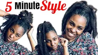 Easy HIGH PONYTAIL on SUPER SHORT natural hair