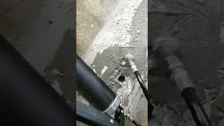 epoxy injection with pin hole on the epoxy paste