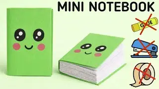 How to Make DIY Mini Notebook | Cute Paper Notebook | No Glue | Easy School Craft