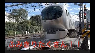 【電車】【ふみきり】西武線　ラビュー　高速通過　スマイルトレイン　train video japan railway crossing railroad  Laview