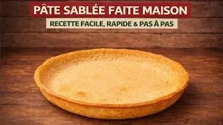 Pâte Sablée Faite Maison 👨‍🍳 RECETTE FACILE, RAPIDE & PAS A PAS !