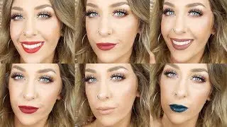 ABH 6 Piece Liquid Lipstick 2017 Holiday Set | Lip Swatches