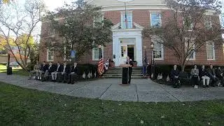 Veterans Day 2023 (4) on the Rye village green. State Assemblyman Steve Otis' remarks.