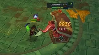 Killing Giant Mimic boss on elite difficulty