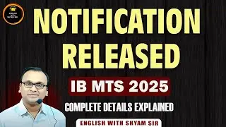 Notification released- IB MTS- #ibmts #governmentjobs #sscgd #sscmts #chsl #cgl #governmentexams