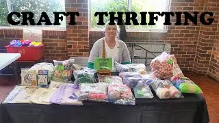 Crochet and Yarn, Thrifiting at a Destash market