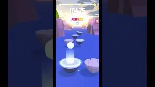 hop ball 3d | endless dawn | record : 17950 #hopball3d #amanotes #shorts