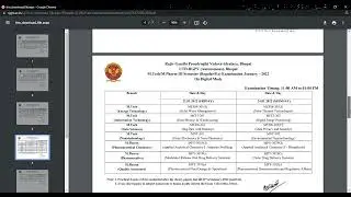 UTDs  third Semester Examination Time Table || time table only for UTD || rgpv news | exam timetable