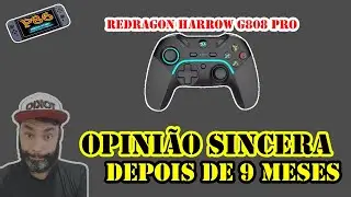 AVALIA&Ccedil;&Atilde;O [9 MESES] CONTROLE REDRAGON HARROW G808 PRO * SEM FIO CONEX&Atilde;O DONGLE