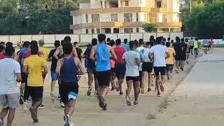 Defence Guru G Physical Fitness Test Exercise Going On