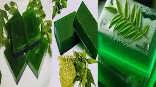 घर पर हर्बल नीम साबुन कैसे बनाए//Home made harbal  neem soap // for all skin types use /// 