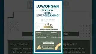 LIVE STREAMING DIBAYAR 3JUTA - 5JUTA #lokerid  #infolowongankerjahariini #infolokerterbaru