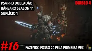 PS4 PRO - Diablo 4 #16 Dublad&atilde;o PT BR 1080p BARBARO DIF&Iacute;CIL TEMPORADA 11