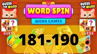WORD SPIN WORD GAME level 181 182 183 184 185 186 187 188 189 190