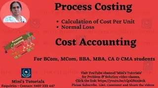 Process Costing   Calculation of Cost per Unit (95)