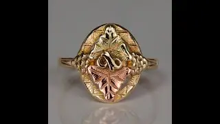 ESTATE - 10K Yellow and Rose Black Hills Gold Ring