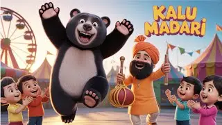 Kalu Madari Aaya | कालू मदारी आया | Hindi Kids Rhyme | 3D Animated Hindi Nursery Song 🎵