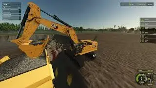 FS25 EXCAVATING a huge hole with the CAT 395 Excavator